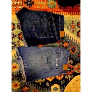 AMERICAN EAGLE OUTFITTERS 2 Tom Girl Midi Shorts